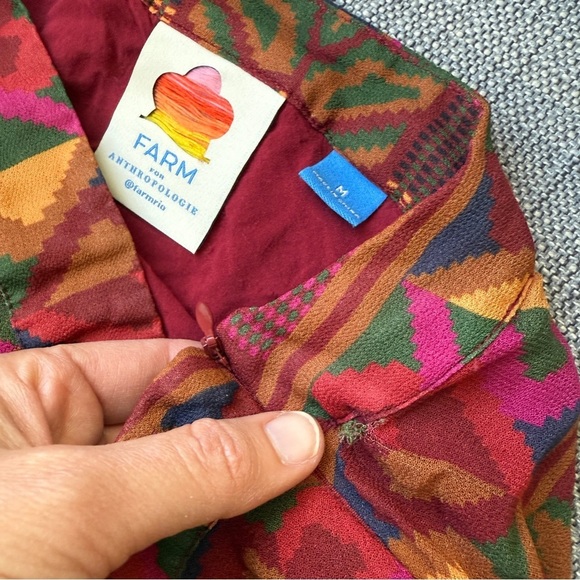 FARM Rio x Anthropologie Odalys Mini Skirt | Red Motif | Size M - Picture 4 of 4